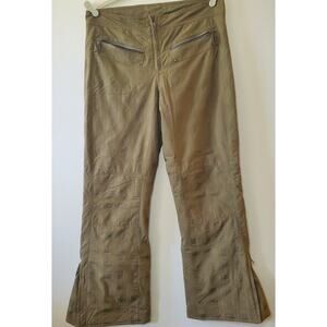 Fate Womens Size 8 Snowboard Ski Pants Waterproof Breathable Olive Green